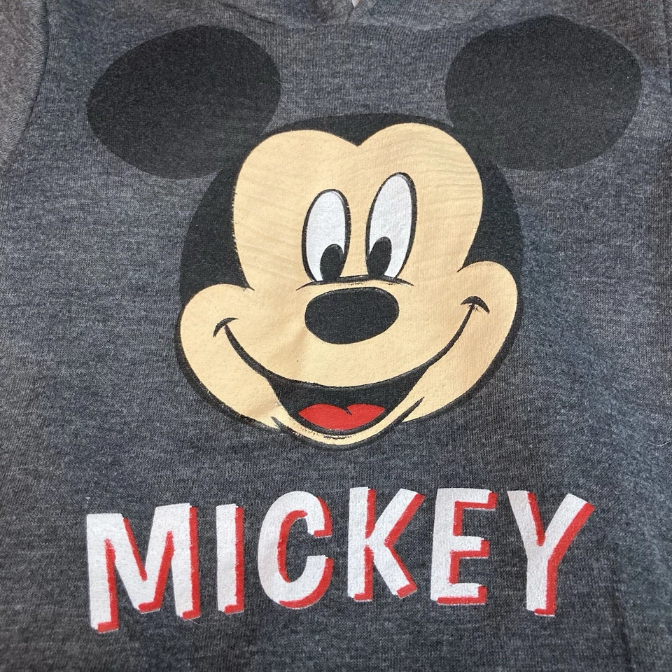 Disney Junior Mickey Mouse Gráfico Sudadera con Capucha Talla 3T Gris Foto 3 de 4