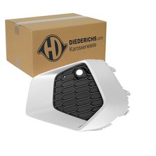 DIEDERICHS BLENDE MATT SCHWARZ/SILBER STOßSTANGE VORNE LINKS passend für AUDI A3