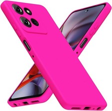 Motorola Moto G 2025 Case G Play 2026/ G 2026 Phone Case Silicone, Neon Hot Pink