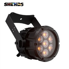 SHEHDS IP66 7x18W LED Linkable RGBLAC / RGBWA UV Par Light APP Wifi Stage Show