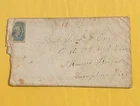 Orig. Civil War Confederate Letter Envelope - 12th Virginia Cavalry With Stamp