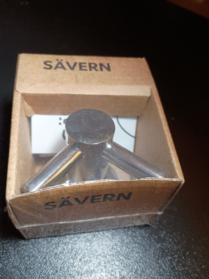 IKEA SAVERN Design Richard Clack Toilet Towel Hook Holder Chrome