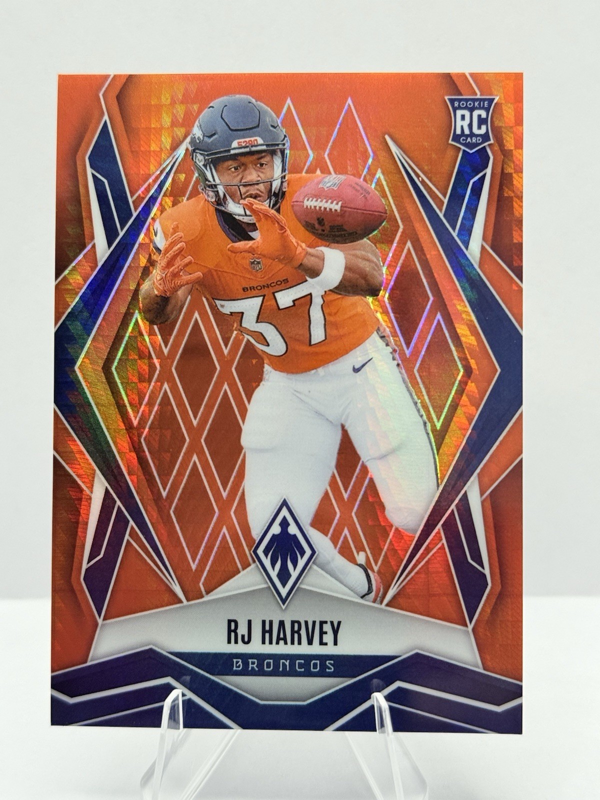 2025 Phoenix RJ Harvey Orange Hyper /99 (RC) #176 Broncos