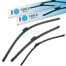 YOU.S SCHEIBENWISCHER WISCHERBLÄTTER SET VORNE + HINTEN für SKODA OCTAVIA (1Z3)