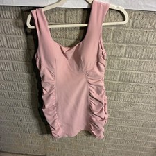 GUESS Pink Ruched Sheath Dress Sweetheart Valentines Sleeveless Mini Party Sz 6