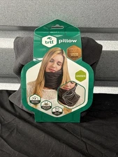 Trtl Super Soft Travel Neck Support Pillow Black NIP