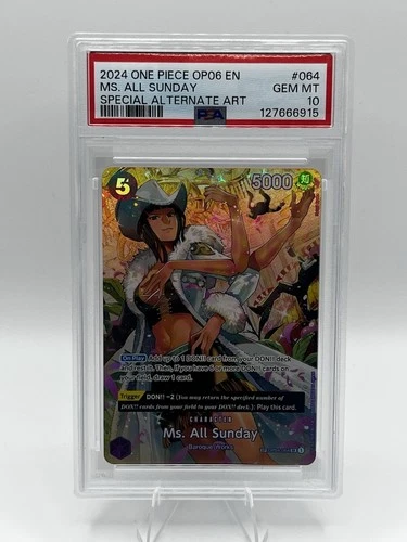 Ms. All Sunday SP OP04-064 Wings of the Captain PSA 10 Robin One Piece