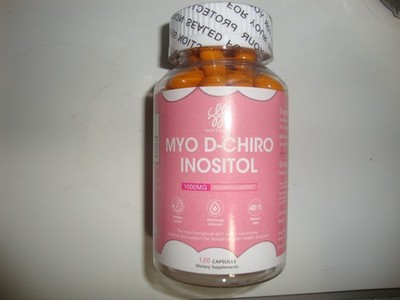 Myo-Inositol D-Chiro Inositol Supplement Hormonal Balance Support 120 Capsule