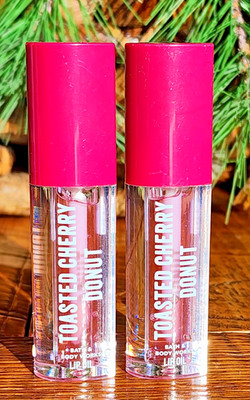 2PCS~  SPRING    TOASTED CHERRY DONUT~Bath Body Lip Oil~SHIPS FREE!