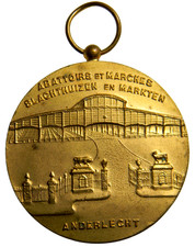 Bélgica Anderlecht 1968 Medalla Mataderos y Mercados (07512)