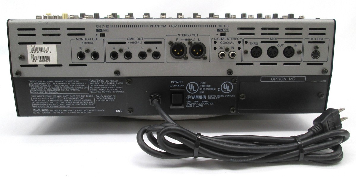 Yamaha 01v 16-Channel Digital Recording Mixer Mixing Console O1v