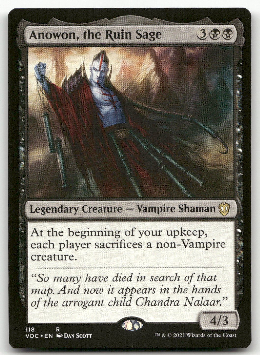 Anowon, the Ruin Sage #118 (NM) Crimson Vow VOC Magic MTG