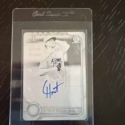 2022 Bowman Draft Cade Horton CHG Cubs CDA-CHN 1/1 Black Printing Plate Auto