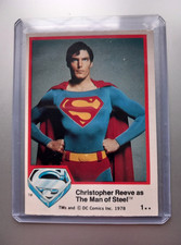 Superman 1978 DC Card # 1  DC Topps Rare 1st Series No 1 The Man of Steel 💥💥💥