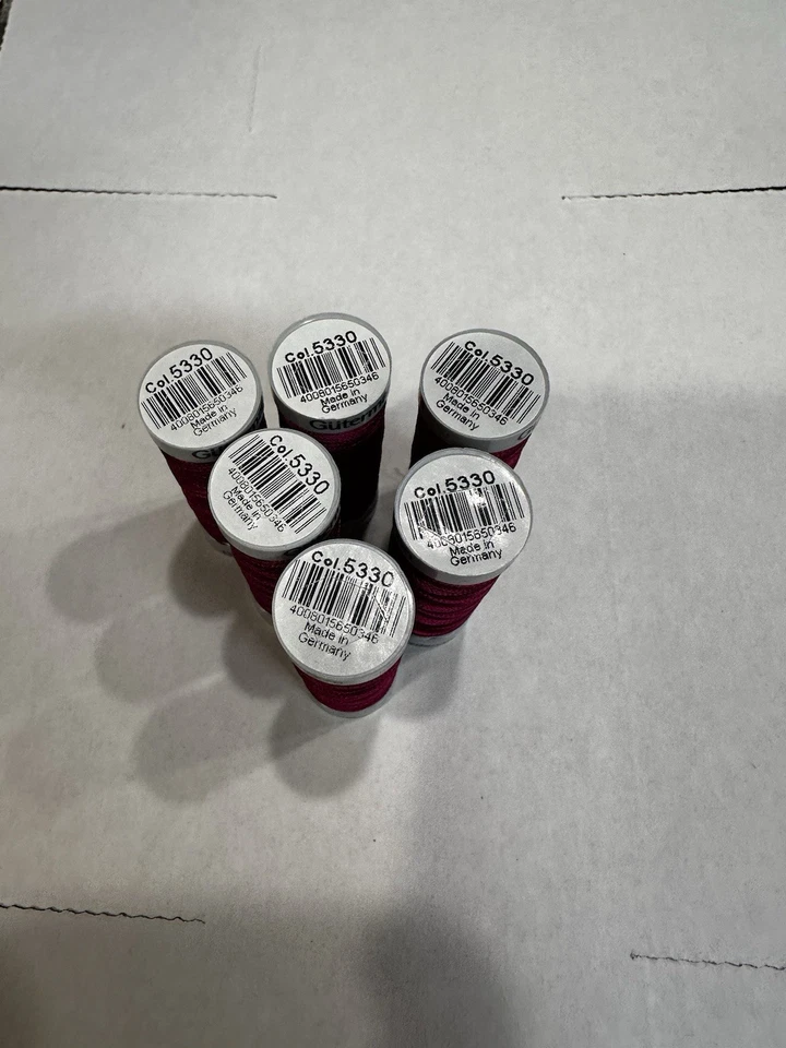 Gutermann 5330 Fuchsia - 6 Spools 220 yards 100% Viscose - Image 4 of 4