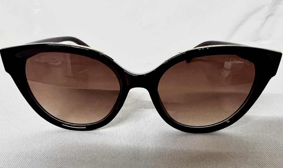 Gafas de sol Chanel para mujer Cateye lentes marrones marcos marrones ¡¡ENVÍO GRATUITO!!! Foto 2 de 4