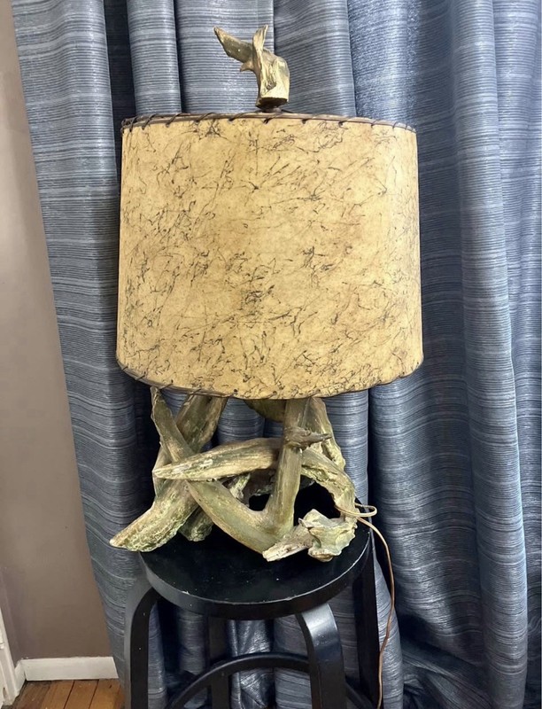 Driftwood Lamps Set of 2 Mid Century Modern Table Lamps
