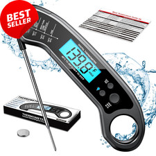 Digital Meat Thermometer   Instant Read, Waterproof for Grill, BBQ, Cooking