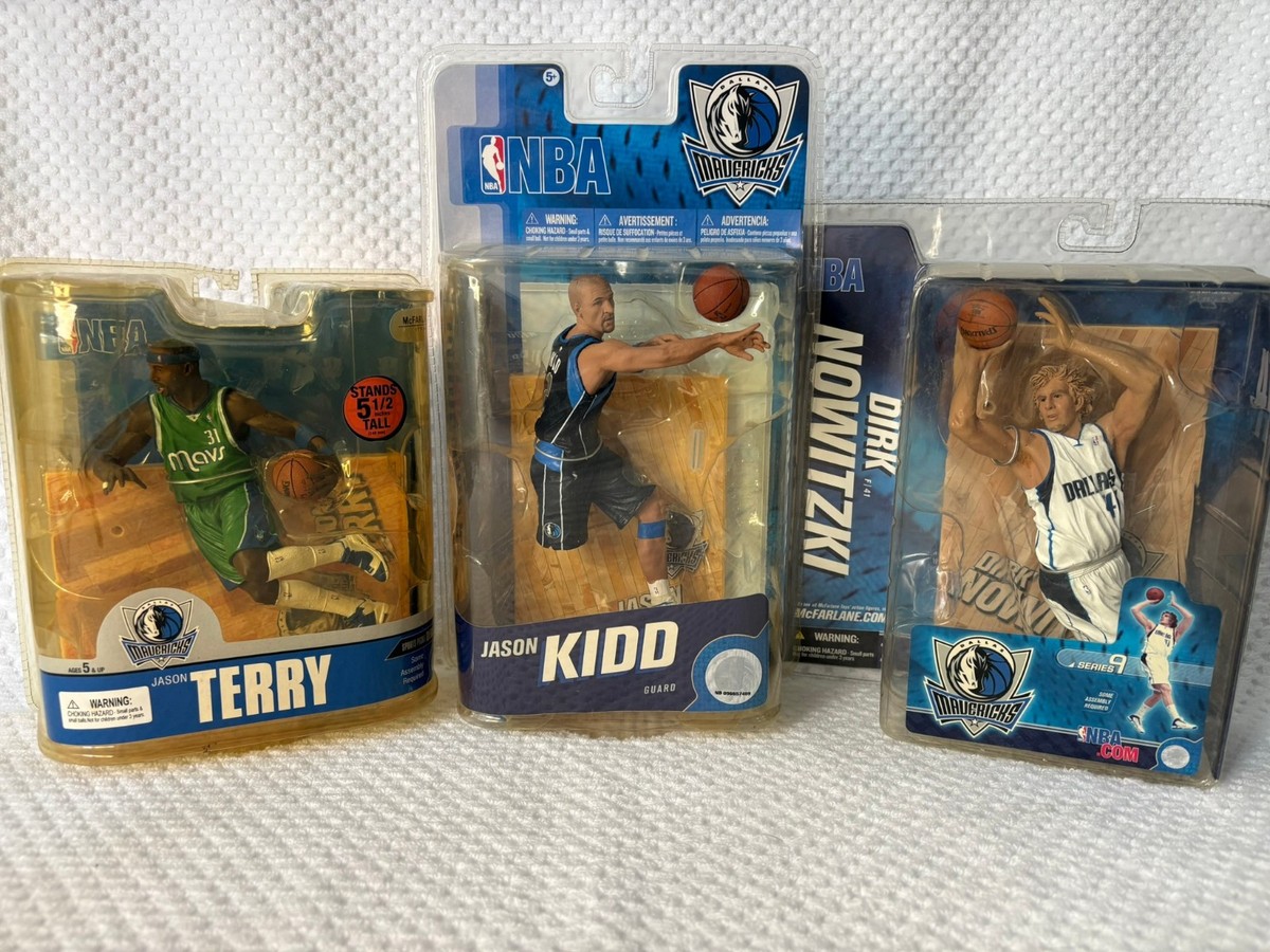 2011 Dallas Mavericks McFarlane NBA Lot – Nowitzki, Kidd, Terry