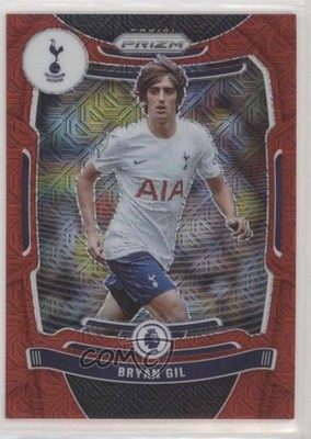 2021-22 Panini Prizm Premier League Red Mojo Prizm 96/159 Bryan Gil #159 0si2