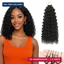 Water Wave Feather Crochet Hair 12inch 50strands Natural Black,Pure Protein Fibe