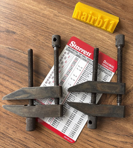Starrett 161-C Parallel Clamp Pair Machinist Tool USA 2 Clamps 161C