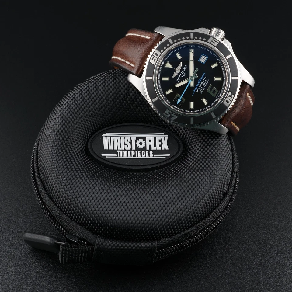 Breitling Superocean 44mm A17391 -Steel Bracelet & Extra OEM Strap & Buckle, Box - Image 3 of 4