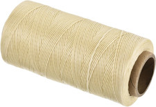 Waxed Thread,197 Yard 1mm 210D Flat Wax Thread Polyester Waxed String for Leathe