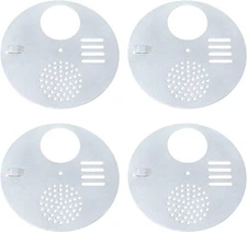 Honbay 4PCS Metal Bee Hive Box Entrance Gates Discs for Beekeeping(Diameter:... 