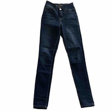 Dollhouse Jeans Curvy Collection Stretch Dark Wash Skinny Sz 1/2 XS Body Con