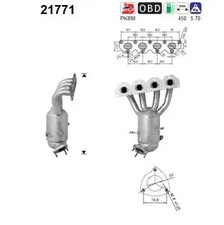 Katalysator 21771 AS für OPEL FIAT ALFA ROMEO
