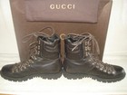 100% AUTHENTIC NEW MEN GUCCI NEW COMBAT BLACK BOOTS UK 8.5/US 9.5 — photo 2