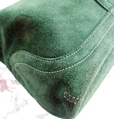 Coach Vintage Y2K E04S-7471 Soho Kelly Green Suede Flap Shoulder