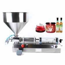Paste Liquid Filling Machine Single Heads Pneumatic Sauce Cream Piston Filler US