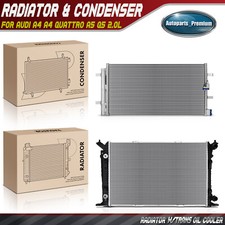 Radiator & AC Condenser Cooling Kit for Audi A4 A4 Quattro A5 A5 Quattro Q5 2.0L