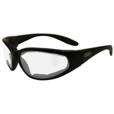 Lunettes De Soleil Global Vision Hercules Plus - 2 Paires (Monture Noire, Verres Transparent + Fumé)