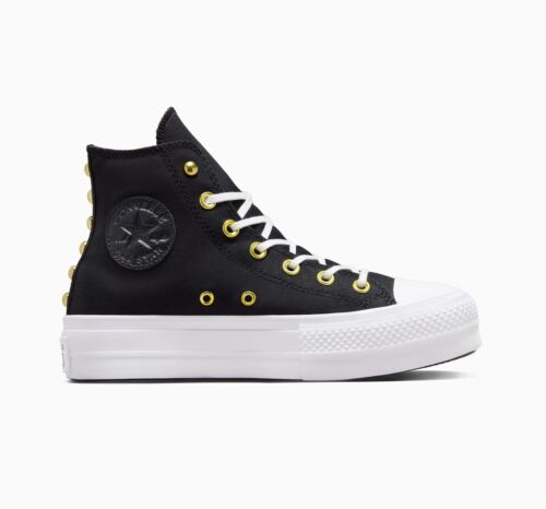 Converse W Chuck Taylor All Star Lift Platform Star Studded Shoes A05453C US 3-9 - Picture 1 of 7