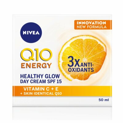 NIVEA Q10 Vitamin C Anti-Falten & Energie Gesichtscreme LSF15 50ml