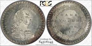 PCGS-Great-Britain-MS-64-1812-18-D-18-Pence-1-Shilling-amp-6-Pence-Bank-Token-18D