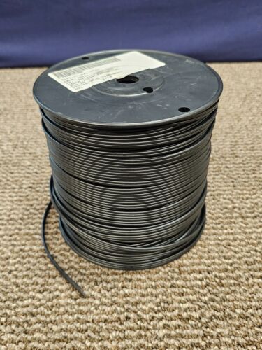 500' Belden Speaker Wire Power Cable 18 AWG Ga Stranded 2 Conductor Black - Afbeelding 1 van 9