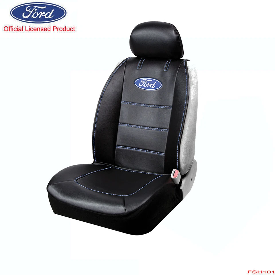 New 2 Seat Covers Set Ford Elite Logo Sideless Car Truck Front Foto 2 de 4