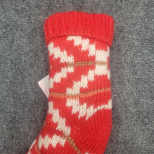 AnyBody Nordic Knit Cozy Warm Christmas Gift Comfy Socks Large XL 9-11 Size Red - Picture 5 of 7
