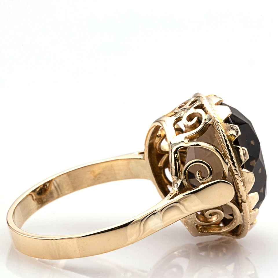 Ring 750 Gelbgold mit Rauchquarz - Bild 3 von 3