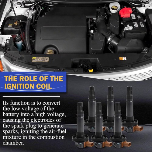 UF646 Ignition Coil & SP534 Double Iridium Spark Plug for 11-17 Ford F-150 - Picture 3 of 8