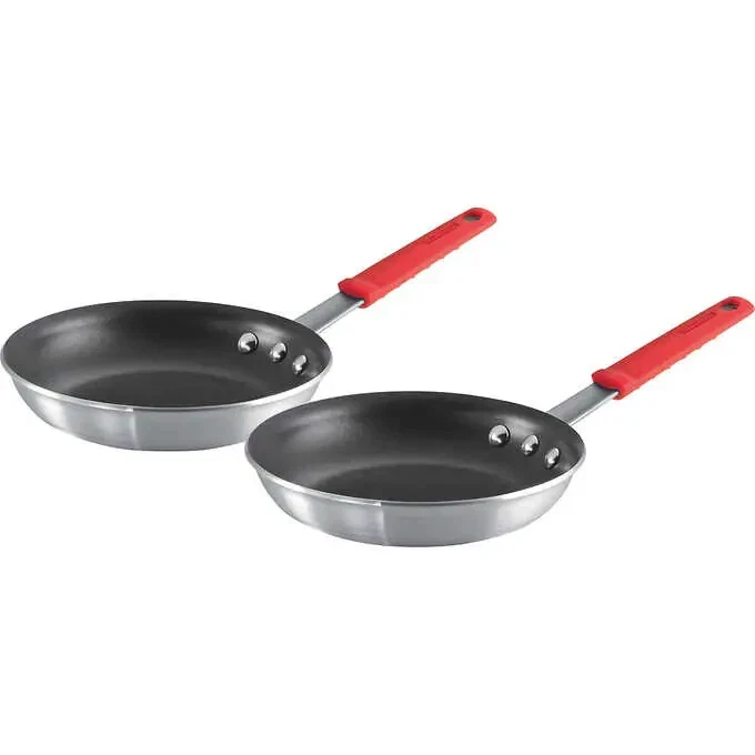 2 Pack Tramontina Professional 8" Restaurant Fry Pan, Nonstick Aluminum