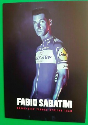 CYCLING cycling card cycling card FABIO SABATINI (QUICK STEP FLOORS 2018)