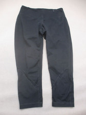 ZELLA Size M Womens Black Stretch Pull On Athletic Yoga Cropped Leggings 836