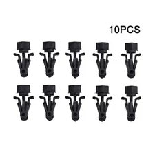 10x Black Car Bumper Grille Retainer Fastener Clips Bumper Hood Clips For Nissan