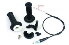 Twist Handle Grip Bar & Throttle Cable For Suzuki RM 50 RM60 RM65 RM80 RM85  