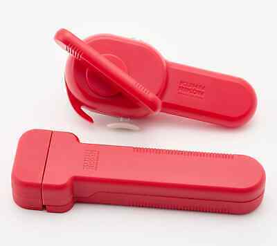 KUHN RIKON Compact SMALLER Size CAN 0PENER & JAR OPENER Set (RED) BRAND NEW  